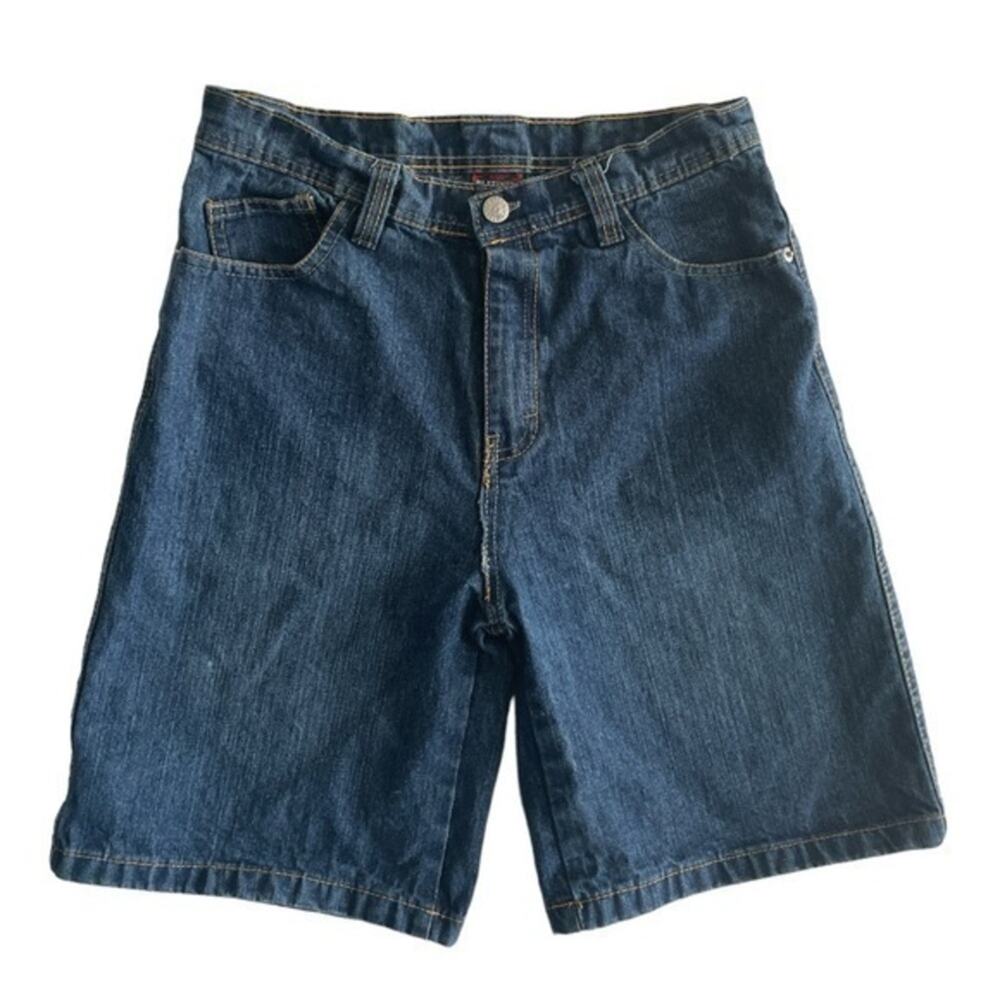 Vintage Denim Jean Shorts Boys Size 12 Cotton back cargo pockets